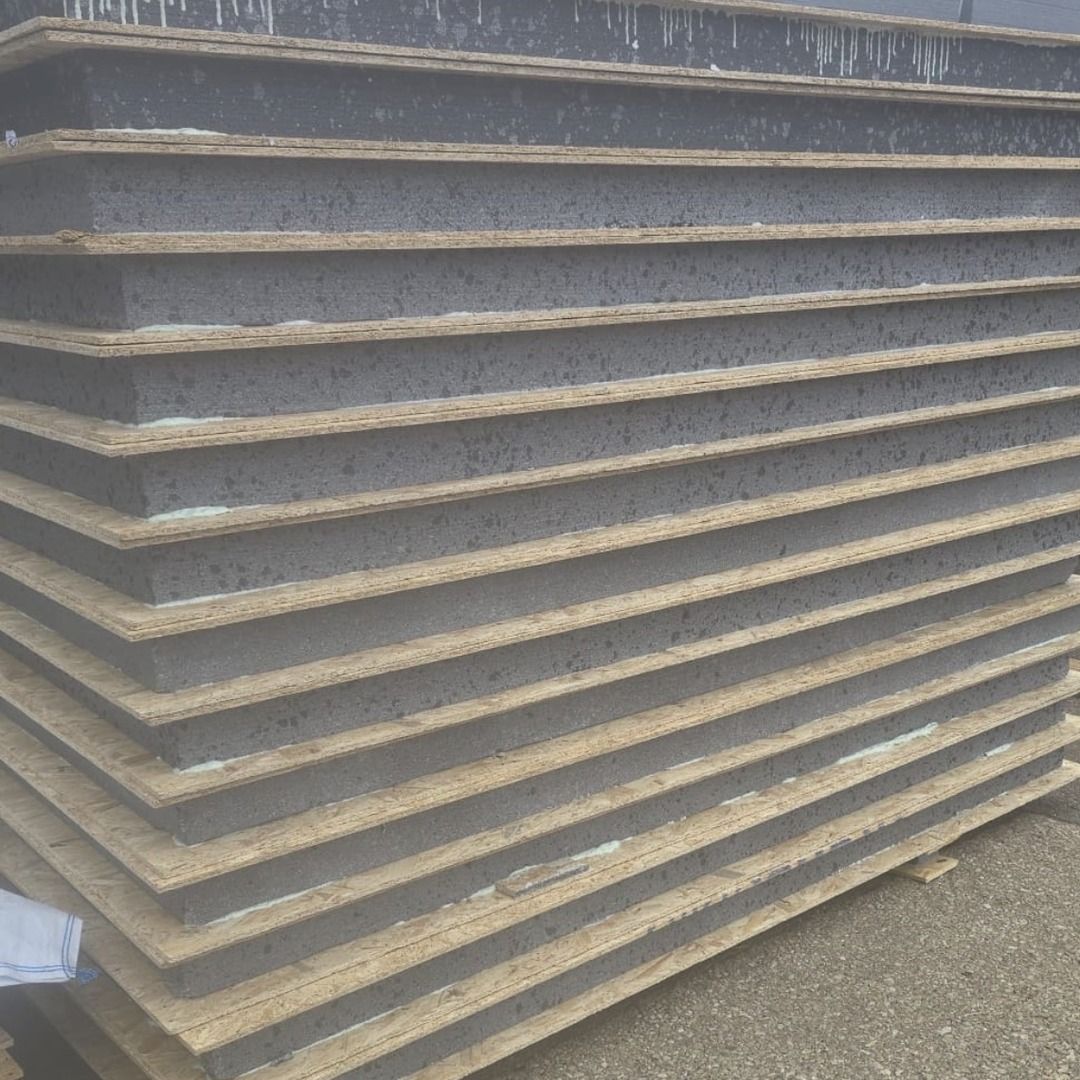 Panel stack — Counted pack on a pallet