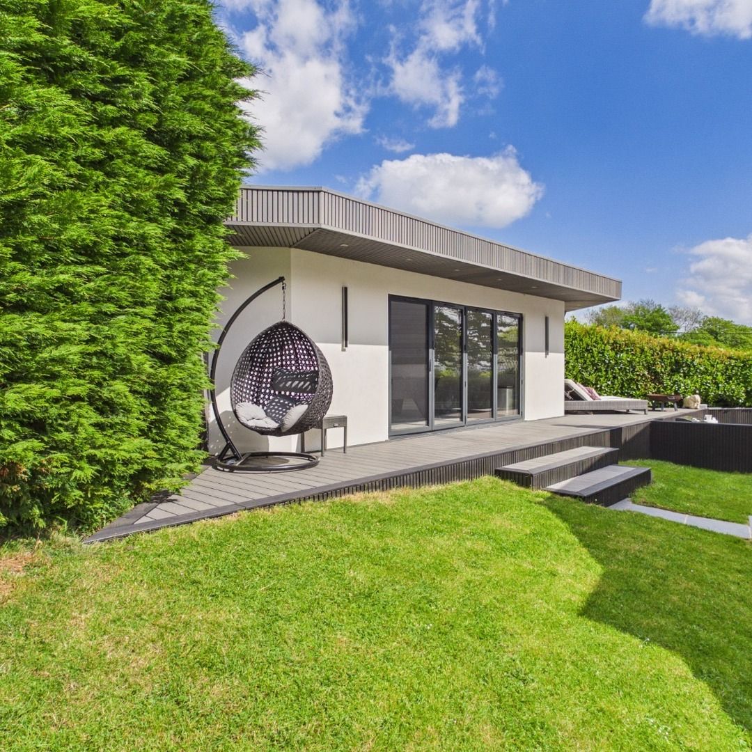 White garden room shell example