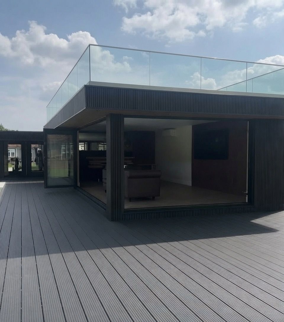 Finished look — Cladding and glazing are extras