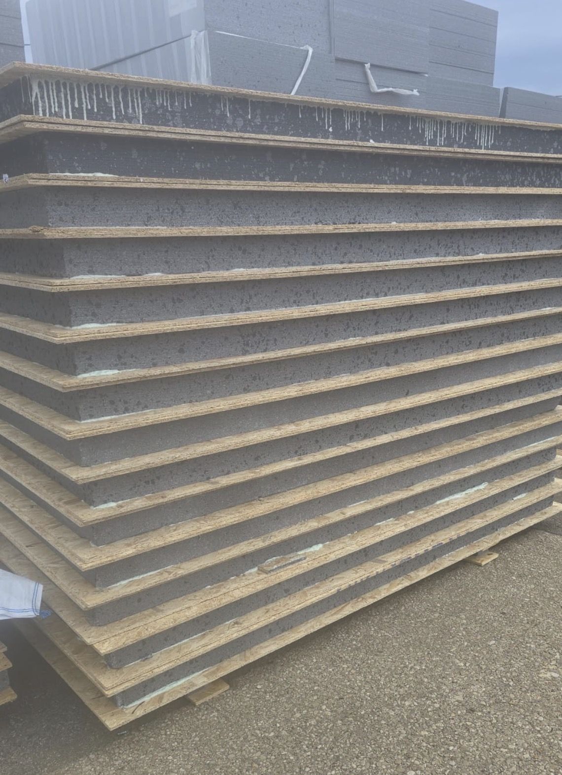 SIP panel stack in the yard — trade and volume enquiries